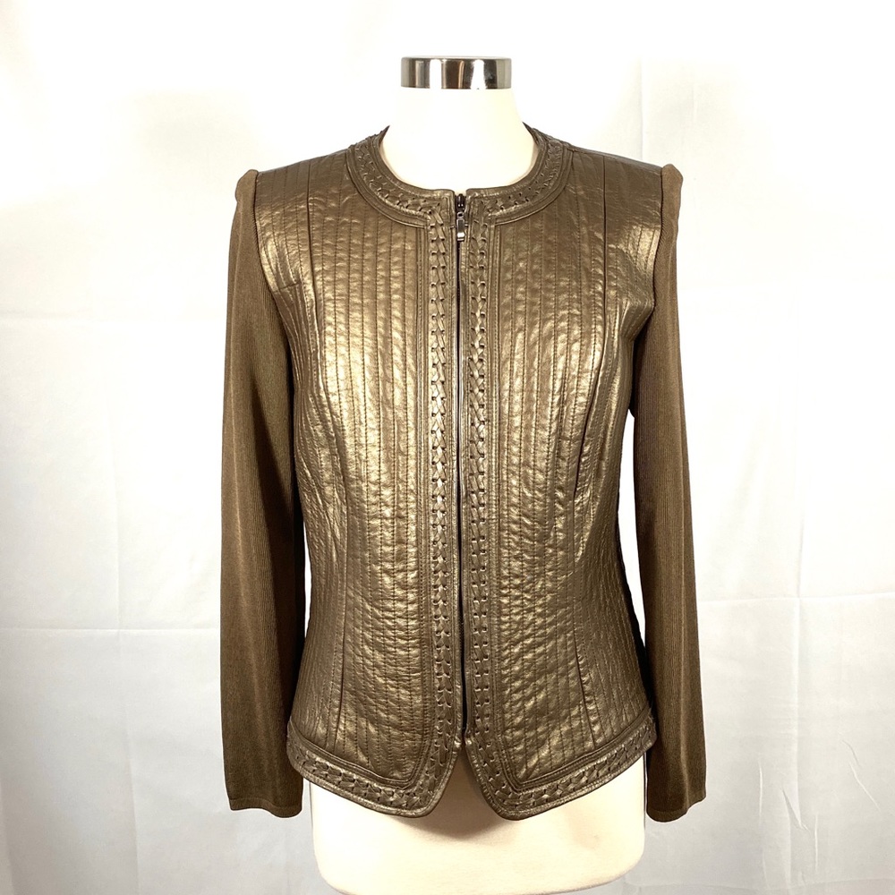 Nygard Collection Bronze Leather Jacket!